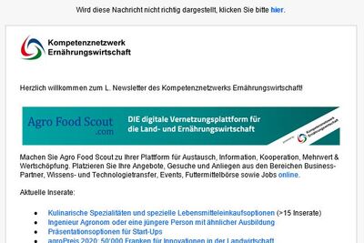 Kompetenznetzwerk Ernährungswirtschaft - News L